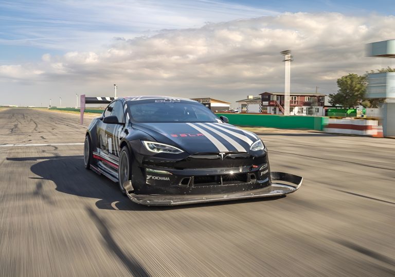 Modified Tesla Model S Plaid slashes lap record… accidentally