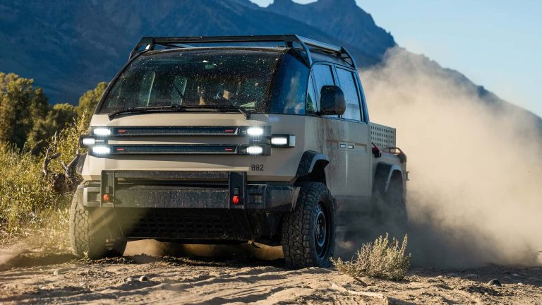 Canoo’s American Bulldog Is A Quirky Dual-Cab Electric Pickup