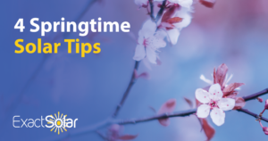 4 Springtime Solar Tips - Exact Solar